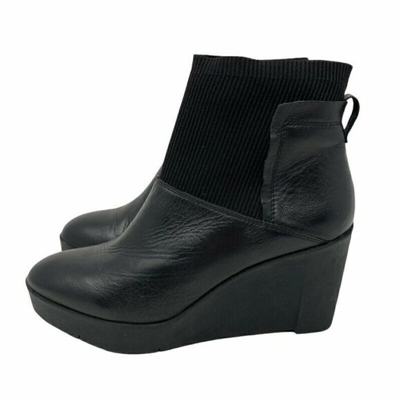 Sudini Womens Danica Ankle Booties Black Leather 8 - Picture 3 of 9